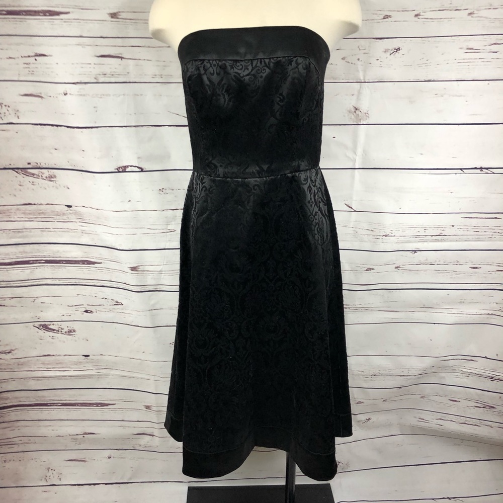 WHBM‎ Black Strapless Dress